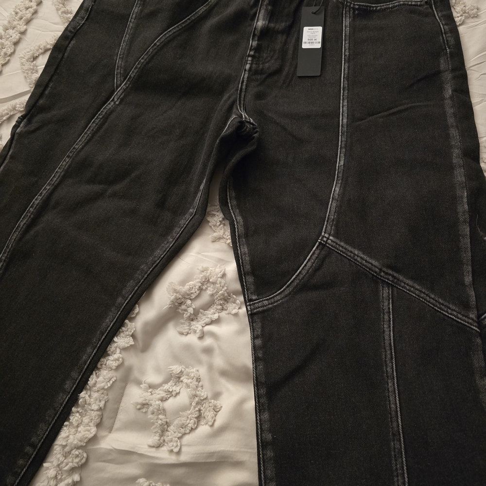 Fashion Nova Men's Black Relaxed Jeans